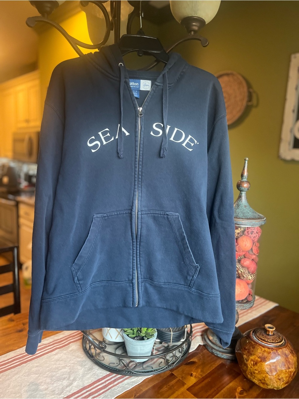 Seaside Navy Full Zip Hoodie